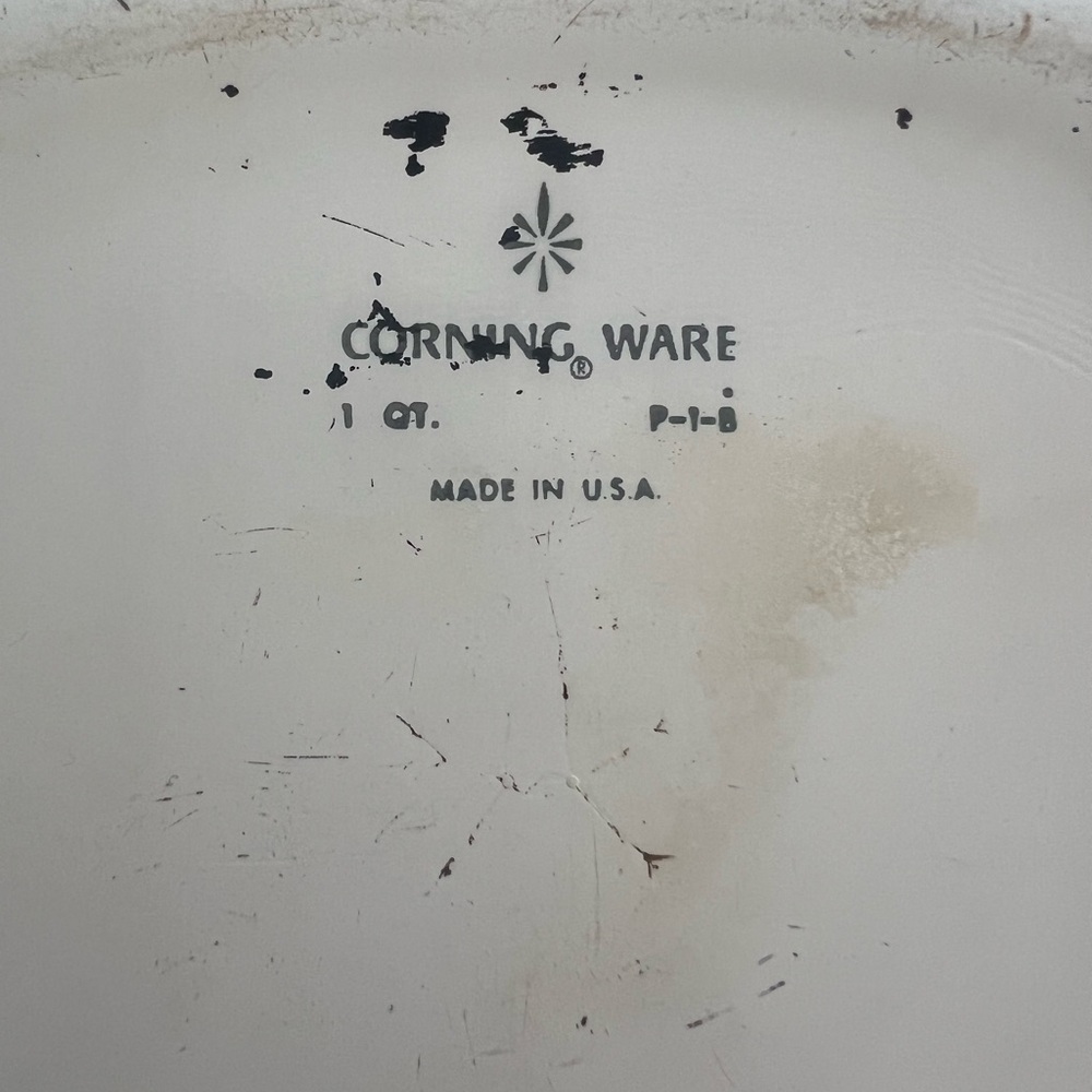 Vintage Corningware blue cornflower casserole dish with lid 1 Quart Baking Dish - Picture 3 of 4